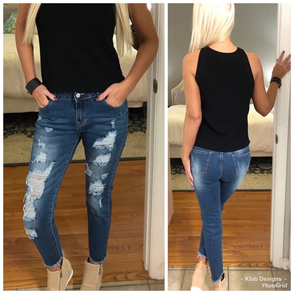 🥰SALE!! ! 💕Stretchy Ripped Skinny Jeans! - Picture 5 of 7